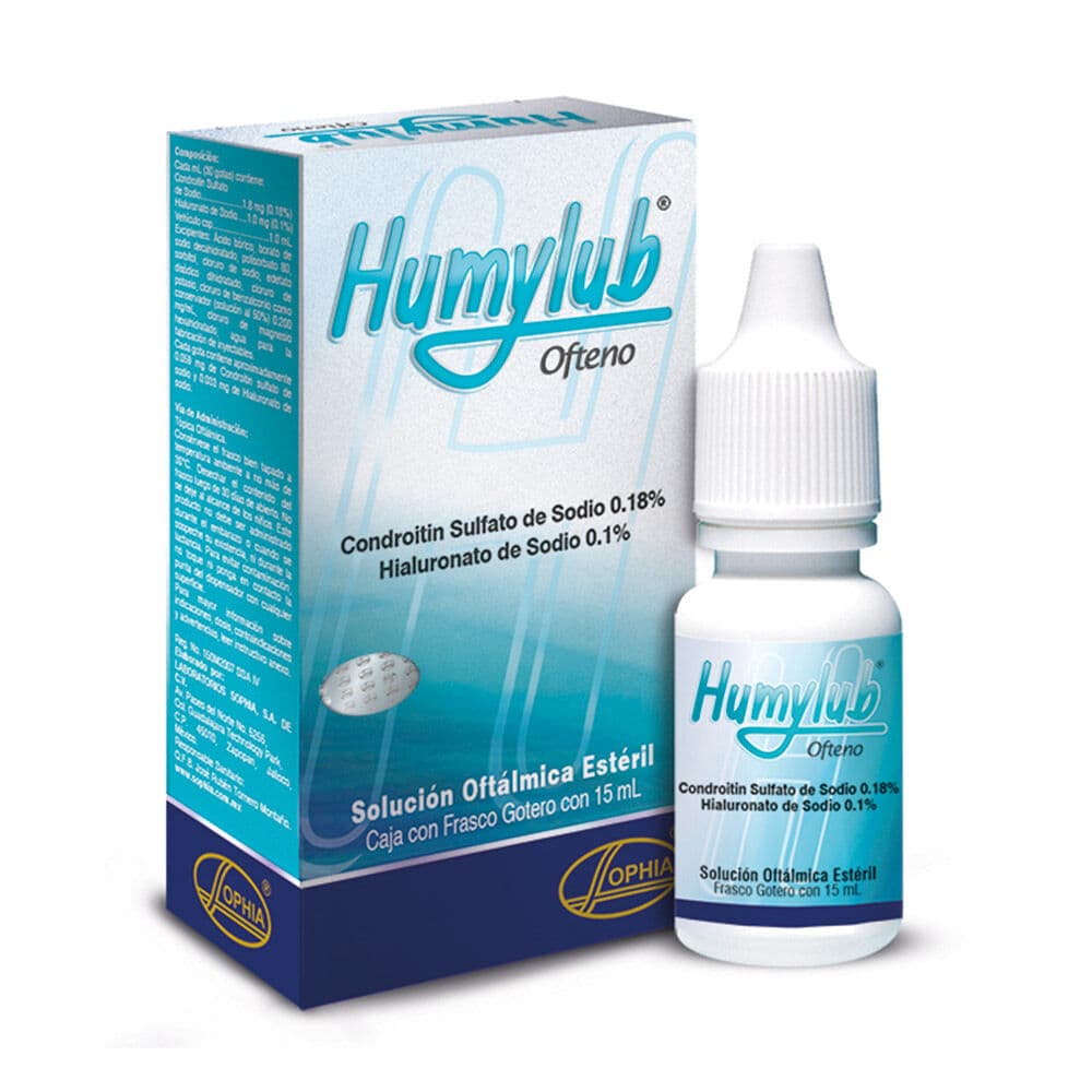 HUMYLUB OFTENO FRASCO X 15 ML (CONDROITINA+SODIO HIALURONATO)