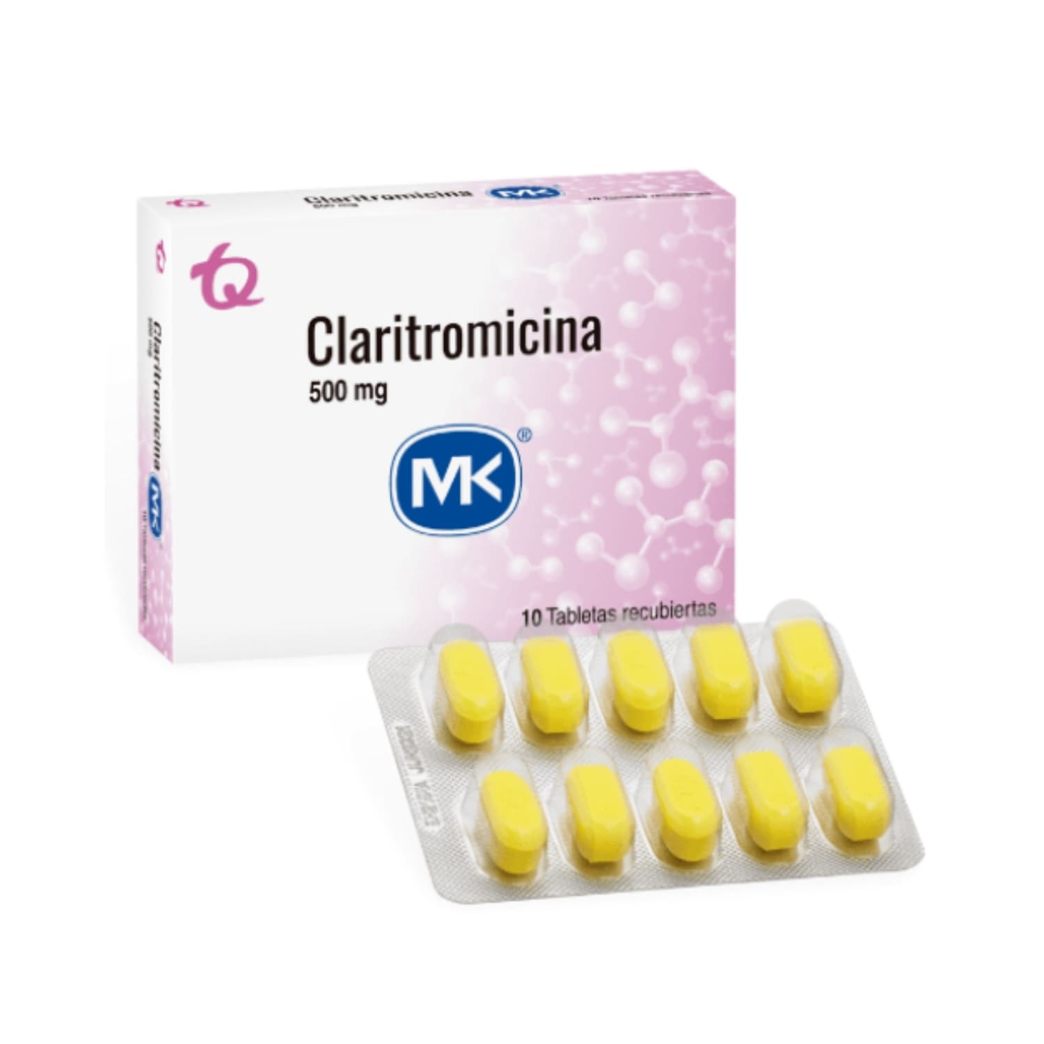 CLARITROMICINA MK 500MG TAB CJX10TAB CJX10TAB (CLARITROMICINA MK 500MG TAB)