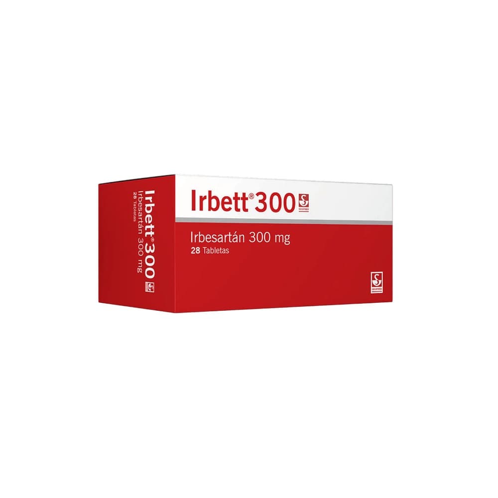 IRBETT 300 MG CAJA X 28 TAB (IRBESARTAN)