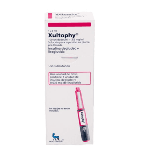 XULTOPHY CAJA X 1 JER PRELLENADA (INSULINA DEGLUDEC+LIRAGLUTIDA)