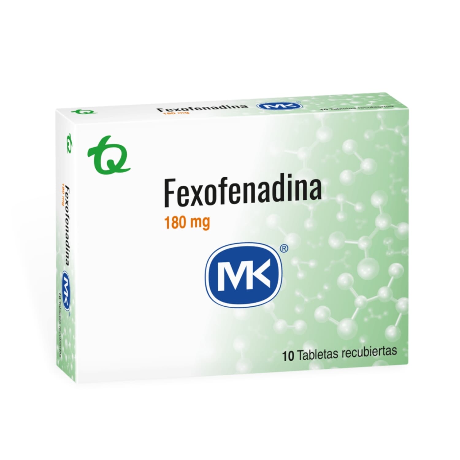 FEXOFENADINA MK 180MG CJX10TAB CJA X 10 TAB CUB (FEXOFENADINA)