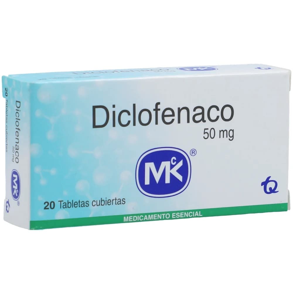 DICLOFENACO MK 50MG CJA X 20 TAB RECUB (GRAGEA) (DICLOFENACO)