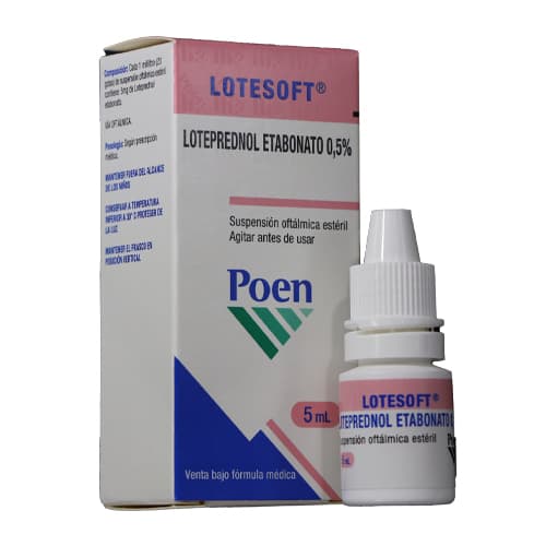 LOTESOFT 5% FRASCO X 5 ML (LOTEPREDNOL)