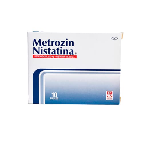 METROZIN NISTATINA OVULOS CAJA X 10 OVULOS (METRONIDAZOL)
