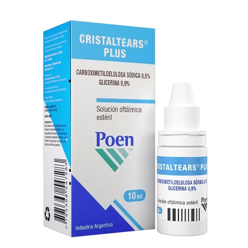 CRISTALTEARS PLUS FRASCO X 10 ML (CARBOXIMETILCELULOSA+GLICERINA)