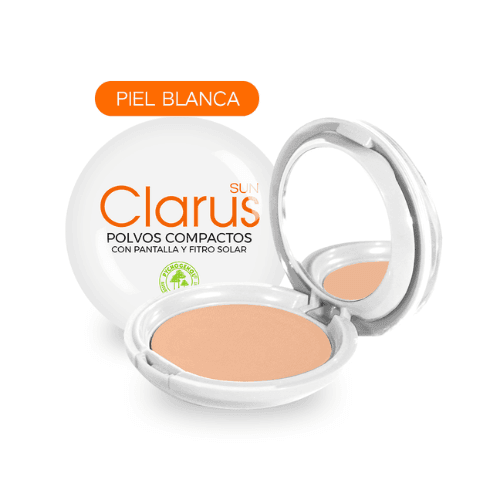 CLARUS POLVO COMPACTO MINERAL TONO CLARO CAJA X 12 GR