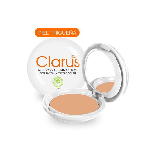 CLARUS POLVO COMPACTO MINERAL TONO TRIGUENO CAJA X 12 GR