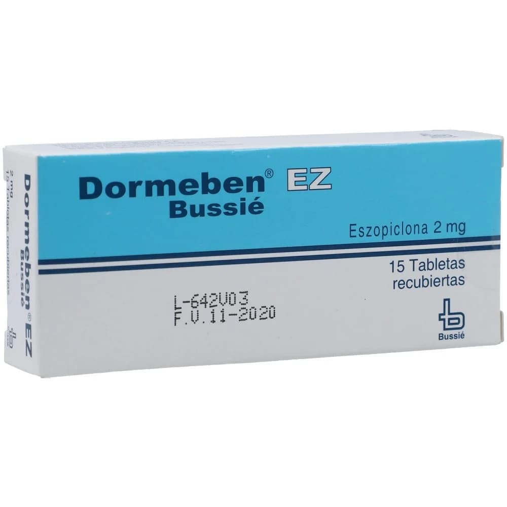 DORMEBEN EZ 2 MG CAJA X 15 TAB (ESZOPICLONA)