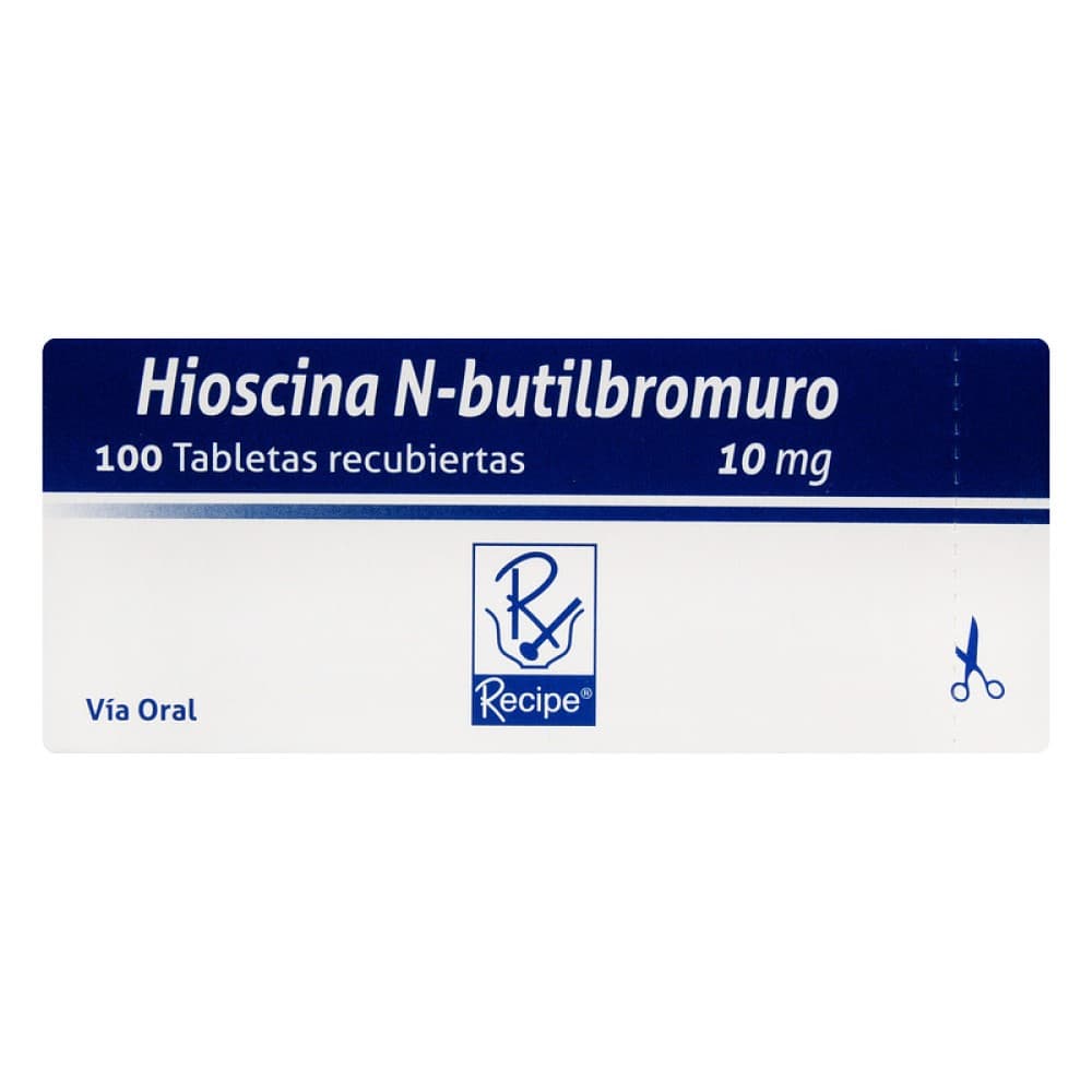 N-BUTIL BROMURO HIOSCINA 10 MG CAJA X 100 TAB (HIOSCINA BUTILBROMURO)