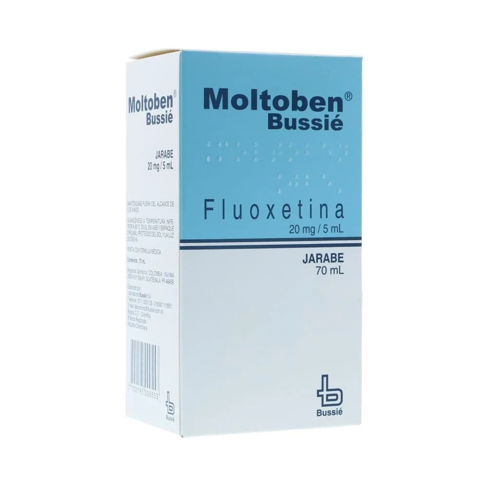MOLTOBEN 20 MG / 5 ML JARABE FRASCO X 70 ML (FLUOXETINA)