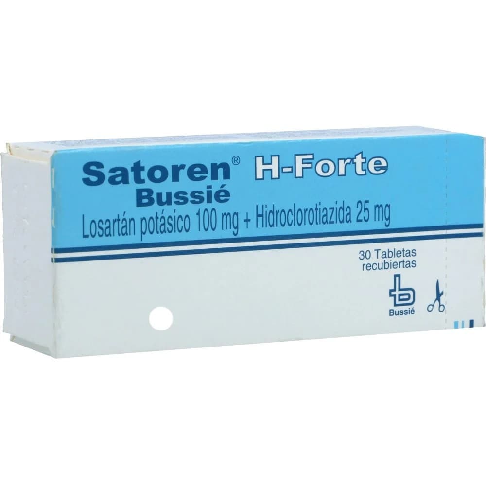 SATOREN H FORTE 100/25 MG CAJA X 30 TAB (HIDROCLOROTIAZIDA+LOSARTAN)