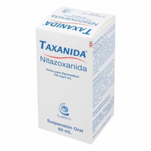 TAXANIDA 100 MG/5ML SUSPENSION FRASCO X 60 ML (NITAZOXANIDA)