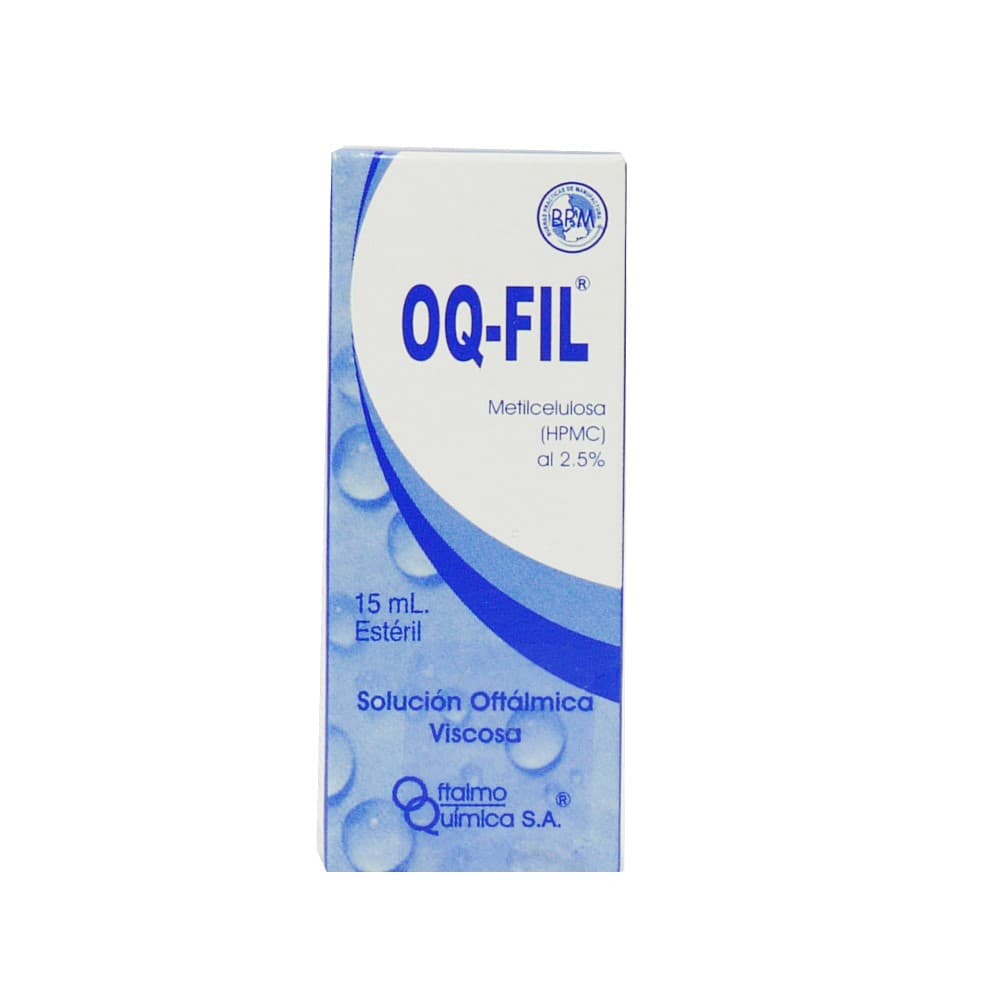OQ-FIL FRASCO X 15 ML (HIDROXIPROPILMETILCELULOSA)