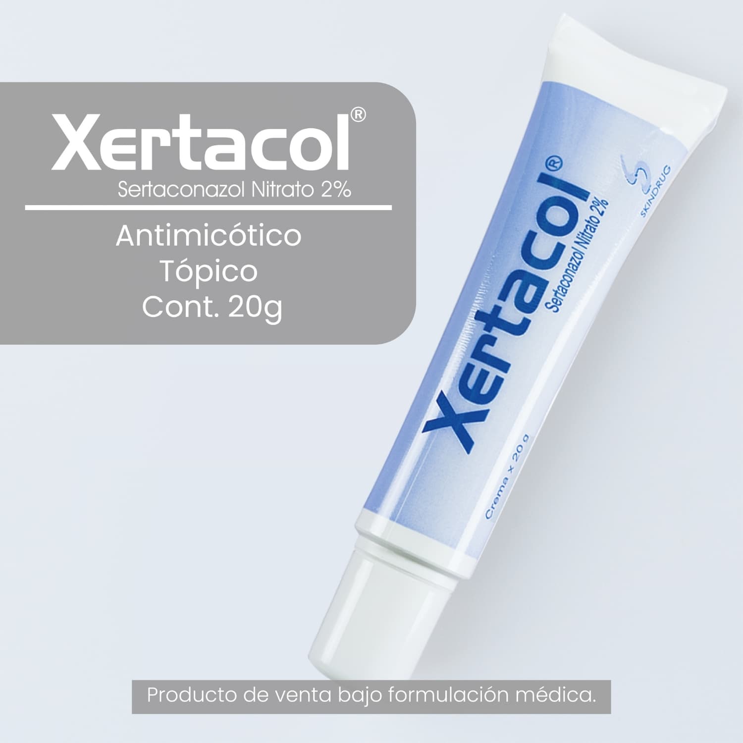 XERTACOL CREMA TUBO X 20 GR TUBO X 20 GR (SERTACONAZOL)