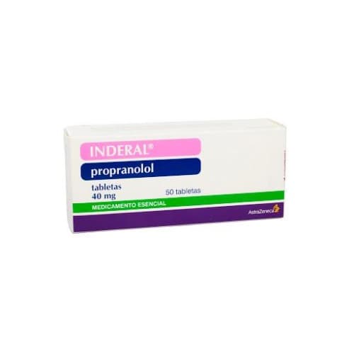 INDERAL TABLETAS 40 MG CJA X 50 TAB CAJA X 50 TAB (PROPRANOLOL)