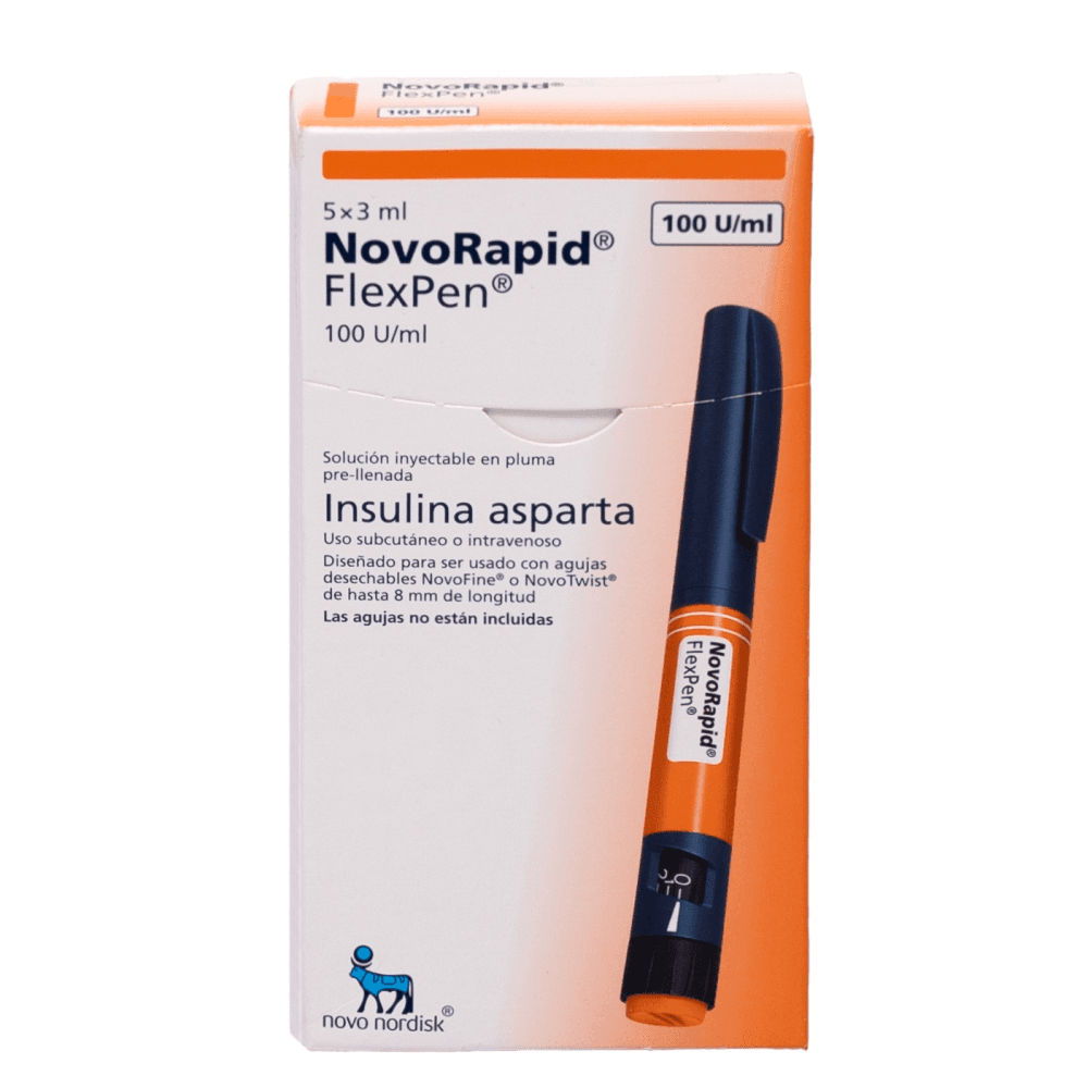 NOVORAPID FLEX PEN CAJA X 5 DISP CAJA X 5 PEN (INSULINA ASPARTA)