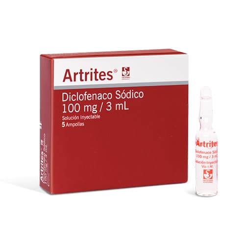 ARTRITES 100 MG INYECTABLE CAJA X 5 AMP X 3 ML (DICLOFENACO)
