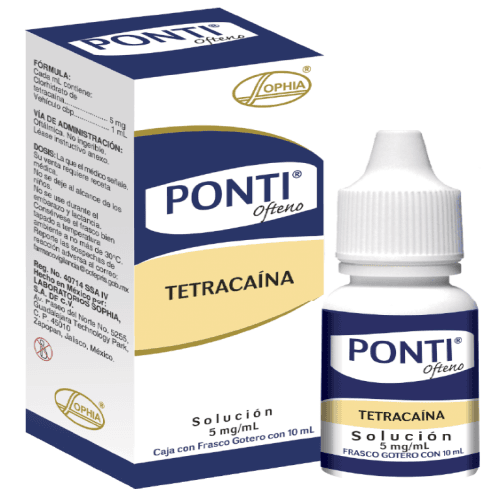 PONTI OFTENO FRASCO X 10 ML (TETRACAINA CLORHIDRATO)
