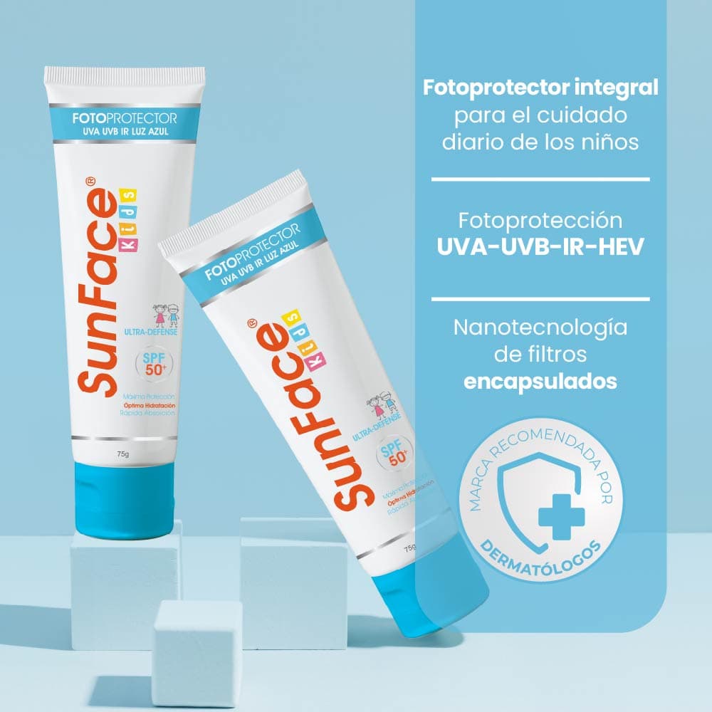 SUNFACE KIDS SPF50 TUBO X 75GR (PROTECTOR SOLAR PARA NIÑOS)