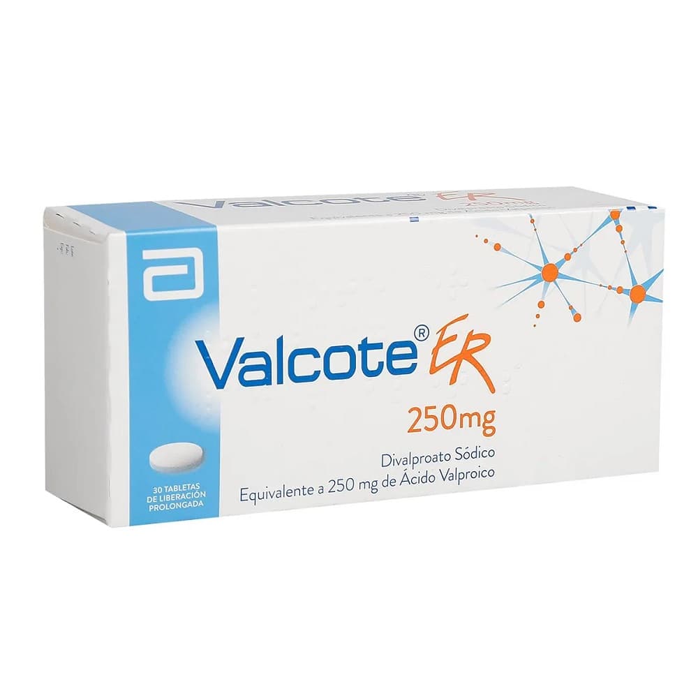VALCOTE ER 250 MG CAJA X 30 TAB