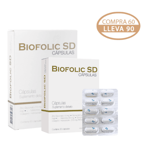 BIOFOLIC CAPSULAS PAGUE 60 LLEVE 90 PACK (MULTIVITAMINICOS)