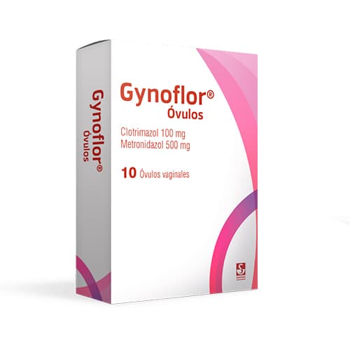 GYNOFLOR OVULOS CAJA X 10 OVULOS (CLOTRIMAZOL+METRONIDAZOL)