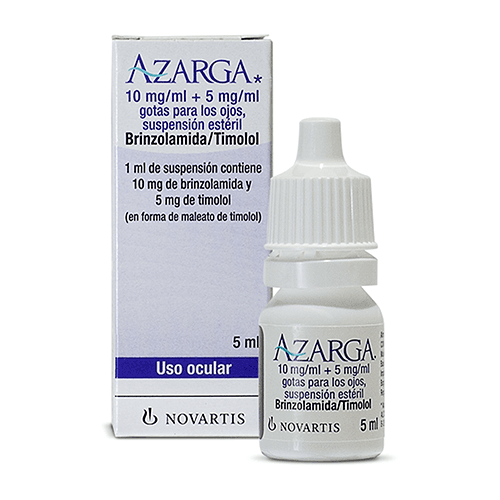 AZARGA SUSPENSION OFTALMICA ESTERIL FRASCO X 5 ML (BRINZOLAMIDA+TIMOLOL)