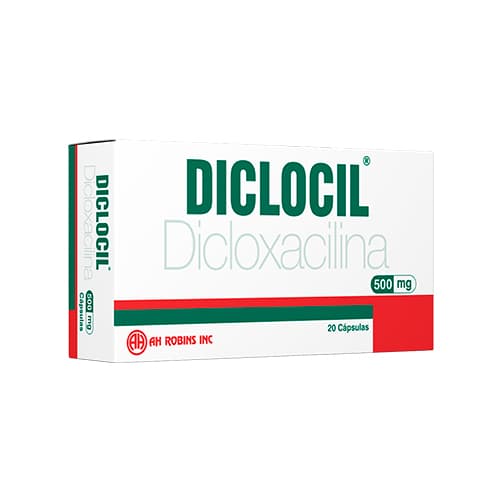 DICLOCIL 500 MG CAP (AH ROBINS) CAJA X 20 CAP (DICLOXACILINA)