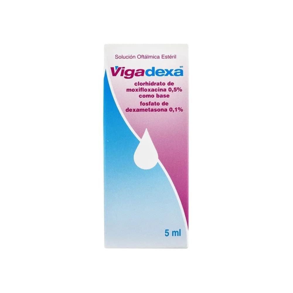 VIGADEXA SOLUCION OFTALMICA ESTERIL FRASCO X 5 ML (DEXAMETASONA+MOXIFLOXACINO)