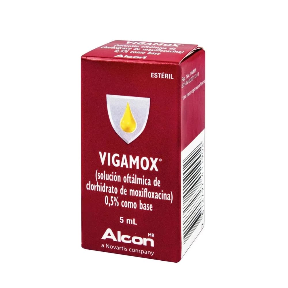 VIGAMOX SOLUCION OFTALMICA ESTERIL FRASCO X 5 ML (MOXIFLOXACINO)