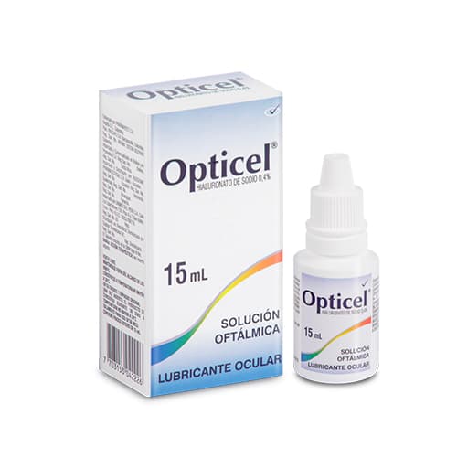 OPTICEL SOLUCION OFTALMICA FRASCO X 15 ML (SODIO HIALURONATO)