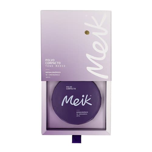 POLVO COMPACTO MEIK TONO MEDIO ESTUCHE X 12,5 GR