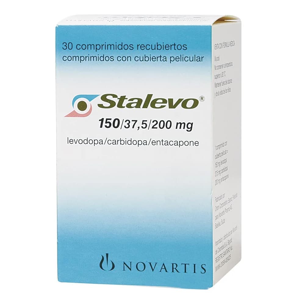 STALEVO 150+37.5+200MG 30FCT BO CO CAJA X30 CAP (CARBIDOPA+ENTACAPONA+LEVODOPA)
