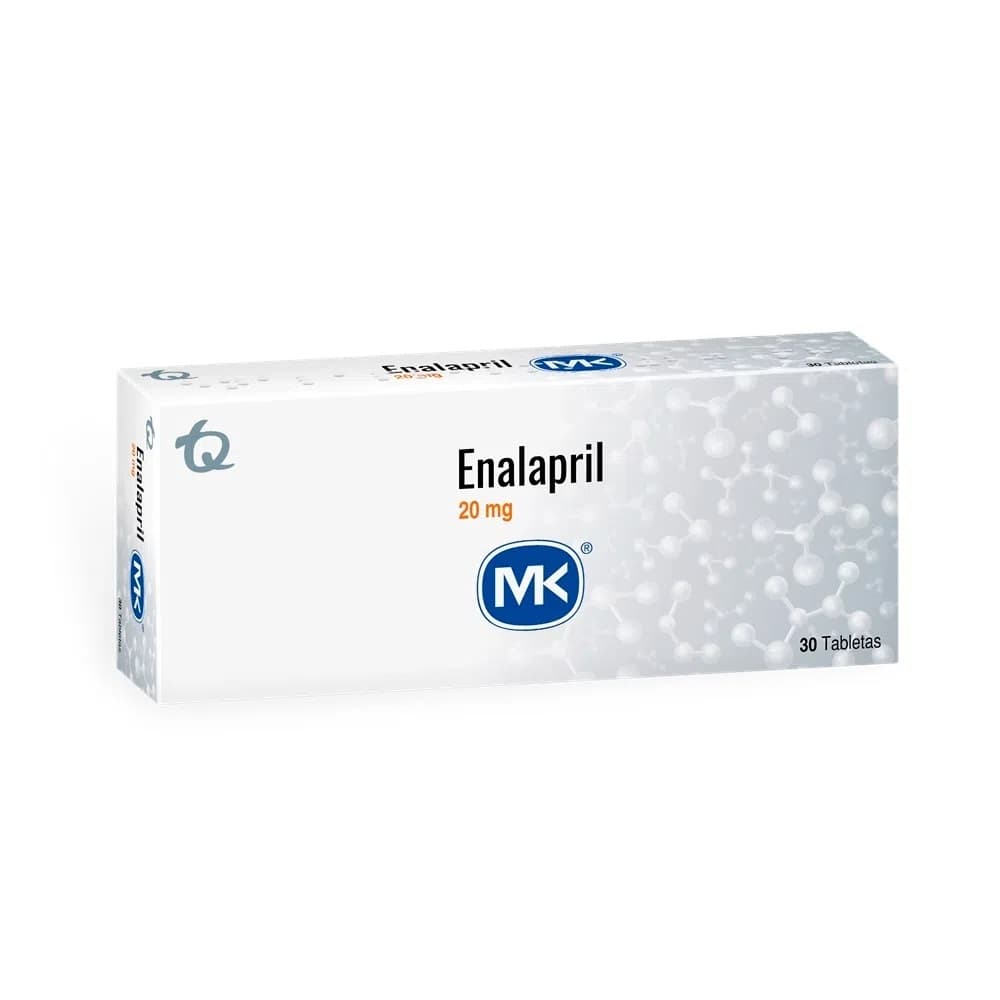 ENALAPRIL MK 20MG TAB CAJA X 30 TAB (ENALAPRIL)