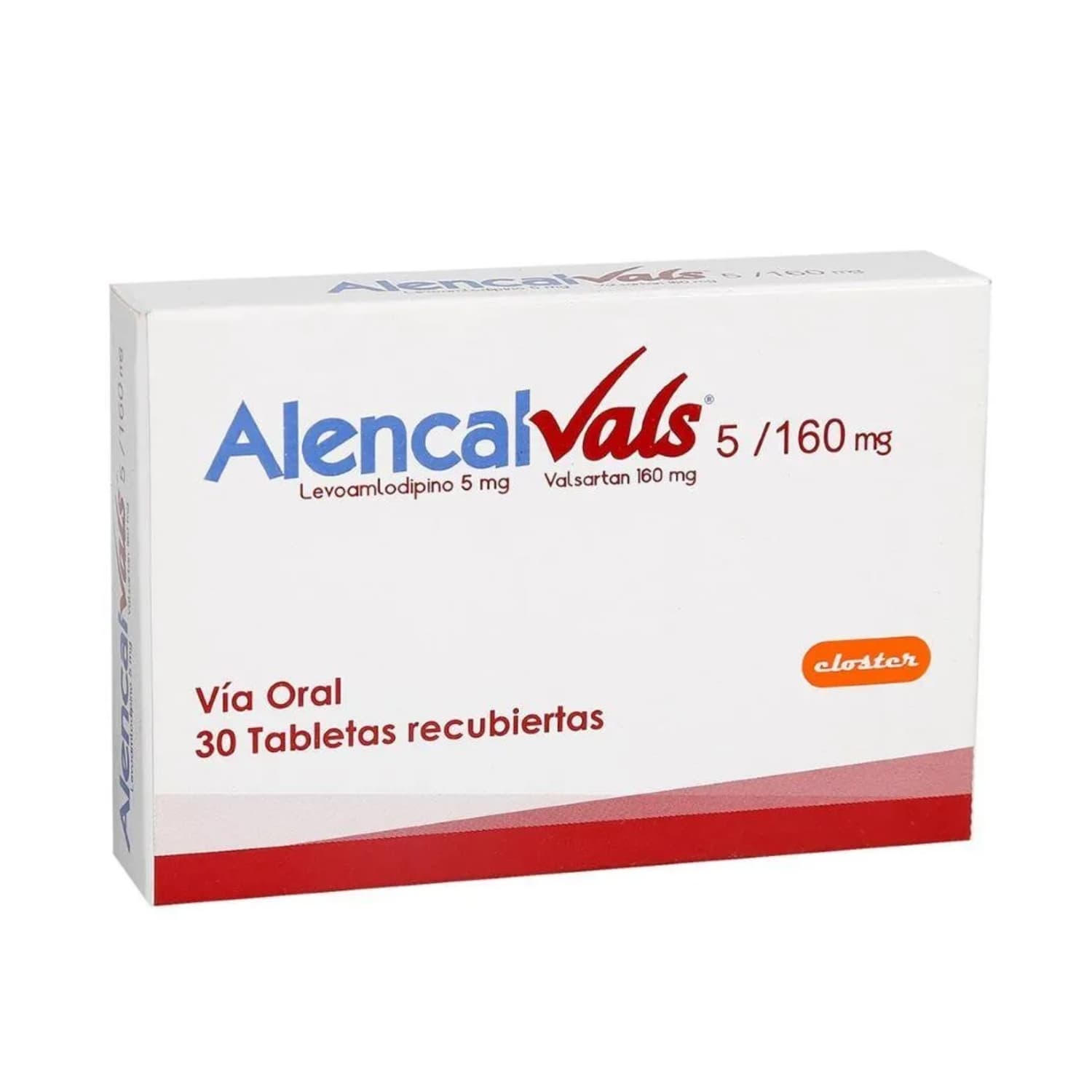ALENCAL VALS 5 MG/160 MG CAJA X 30 TAB (LEVOAMLODIPINO+VALSARTAN)