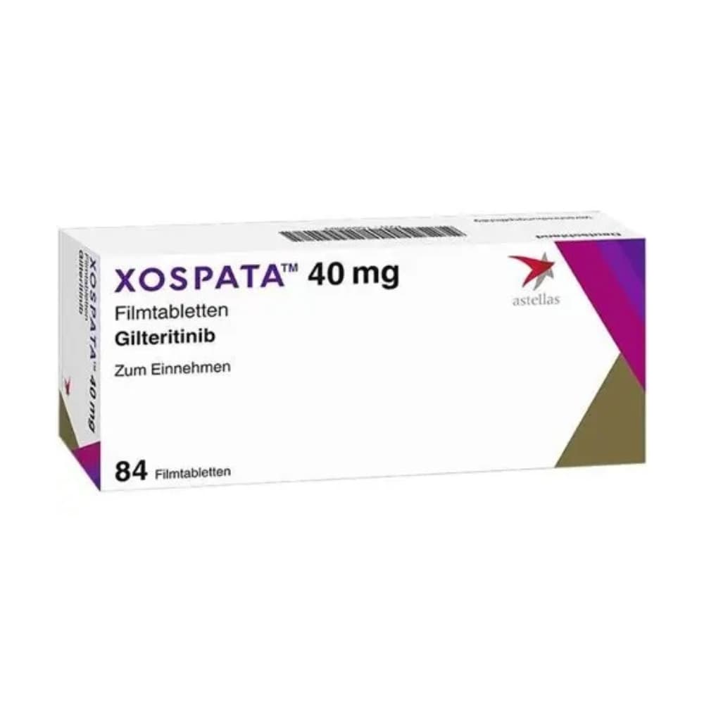 XOSPATA 40 MG CAJA X 84 TABLETAS (GILTERITINB 44,2 MG)