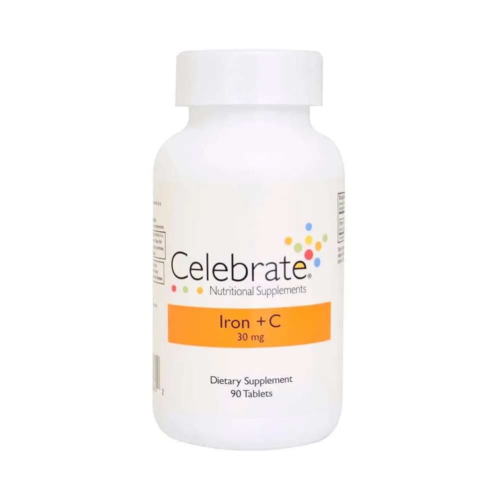 HIERRO 30 MG DE CELEBRATE TARRO X 90 TABLETAS (FUMARATO FERROSO)