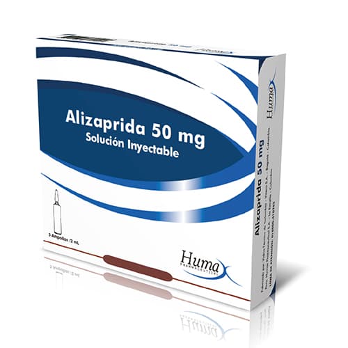 ALIZAPRIDA 50 MG/2ML INYECTABLE X 5 AMPOLLAS CAJA X 5 AMPOLLAS