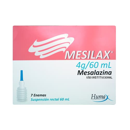 MESILAX (MESALAZINA) 4G/60ML CAJA X 7 ENEMAS CAJA X 7 ENEMAS