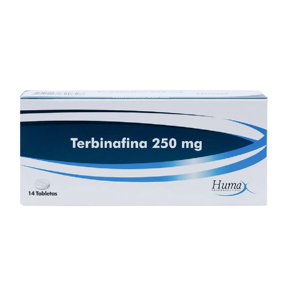 TERBINAFINA 250 MG CAJA X 14 TAB CAJA X 14 TABLETAS (TERBINAFINA 250 MG)
