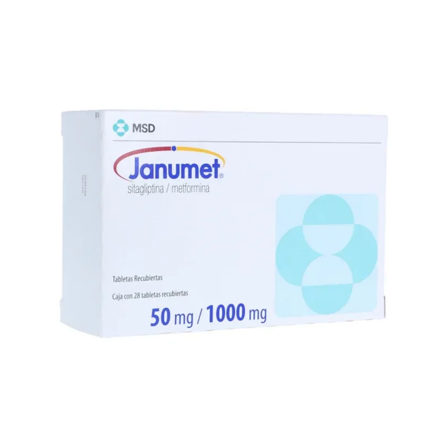 JANUMET 50/1000MG 28TAB COL (MAN) CAJA X 28 TABLETAS RECUBIER (SITAGLIPTINA
METFORMINA)