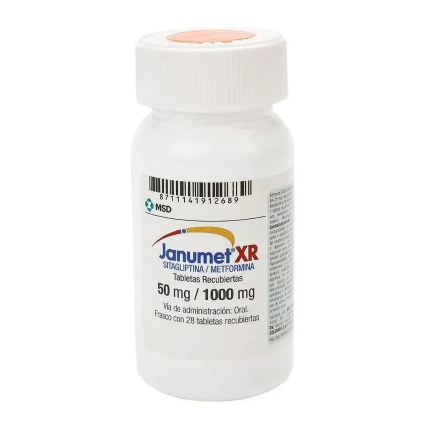 JANUMET XR 50/1000MG 28TAB COL FRASCO X 28 TABLETAS RECUBIER (SITAGLIPTINA
METFORMINA)