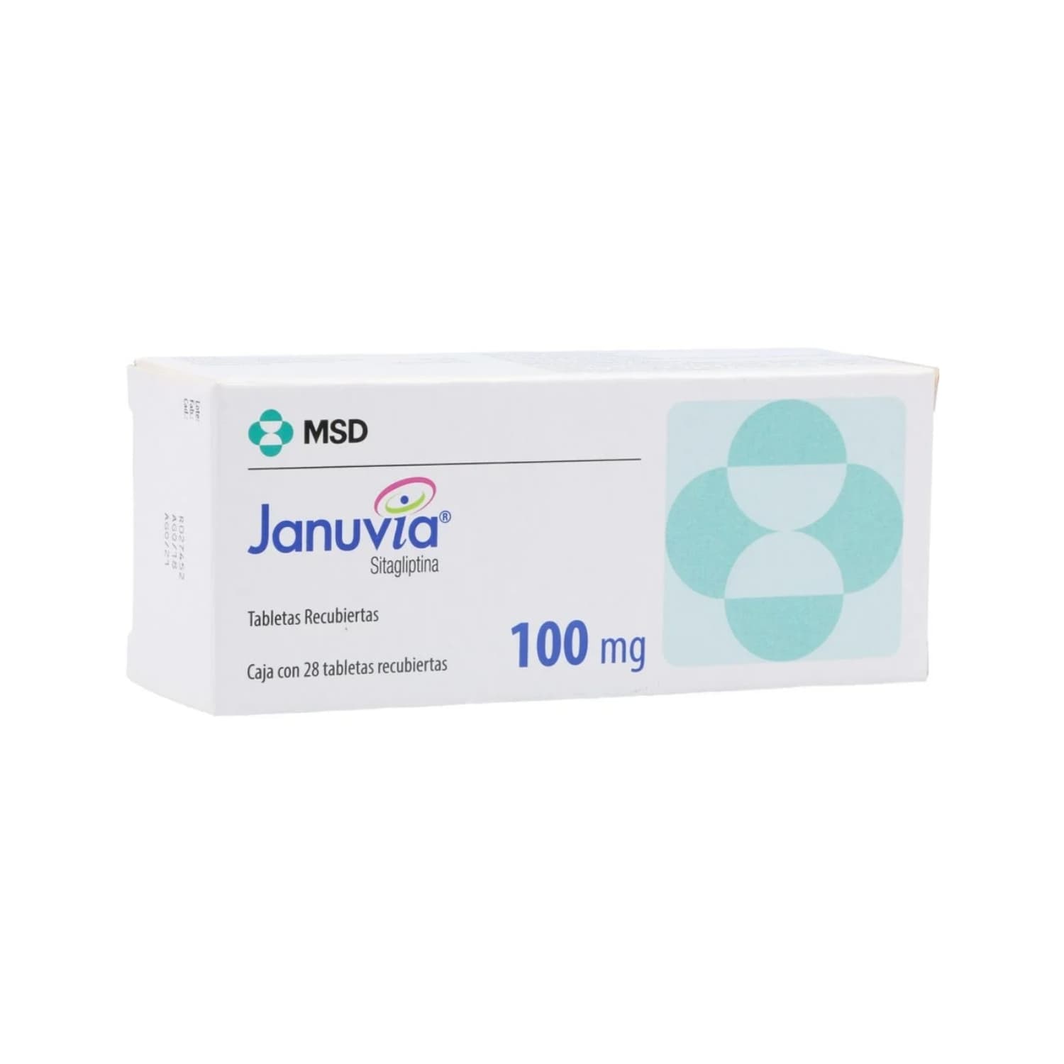 JANUVIA 100MG 28TAB COL CAJA X 28 TABLETAS RECUBIER (SITAGLIPTINA)