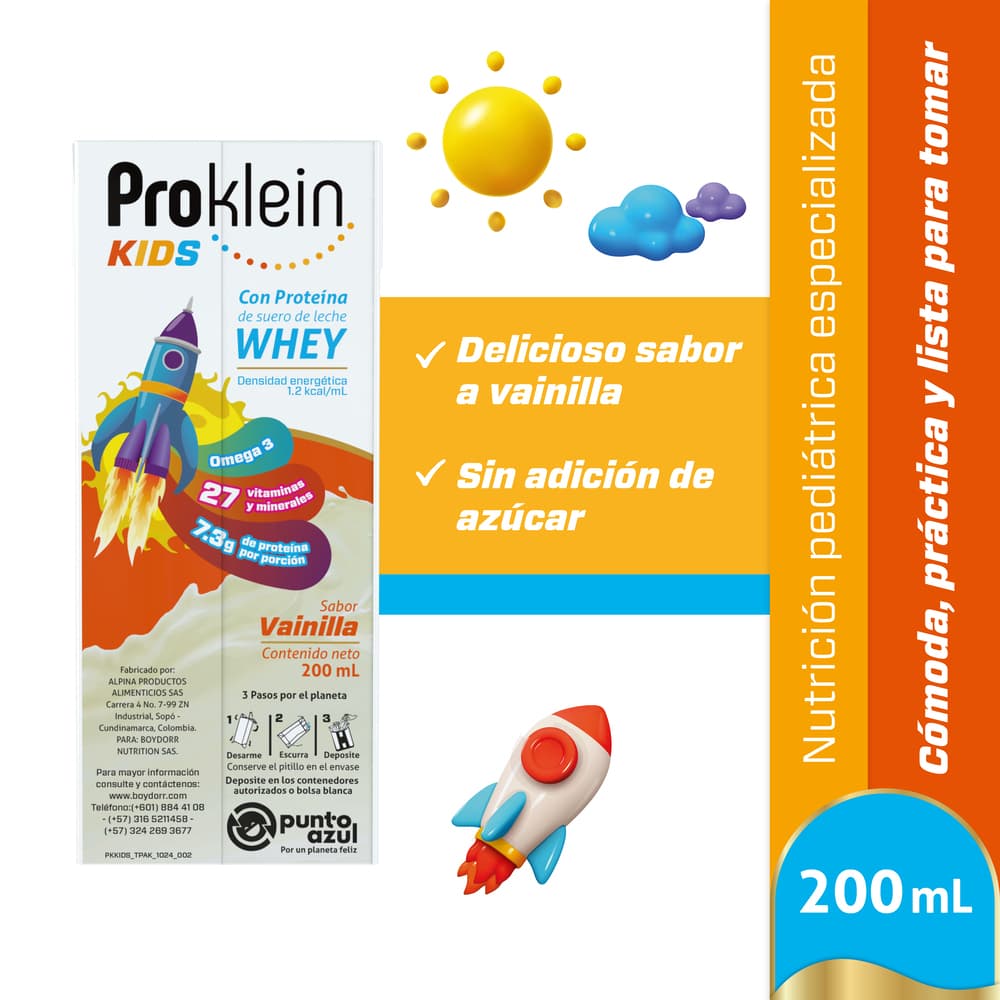 PROKLEIN KIDS LIQUIDO X 200ML LIQUIDO (MULTIVITAMINICO)