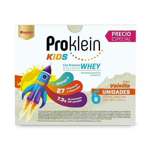 PROKLEIN KIDS LIQUIDO SIX PACK X 200 ML LIQUIDO (MULTIVITAMINICO)