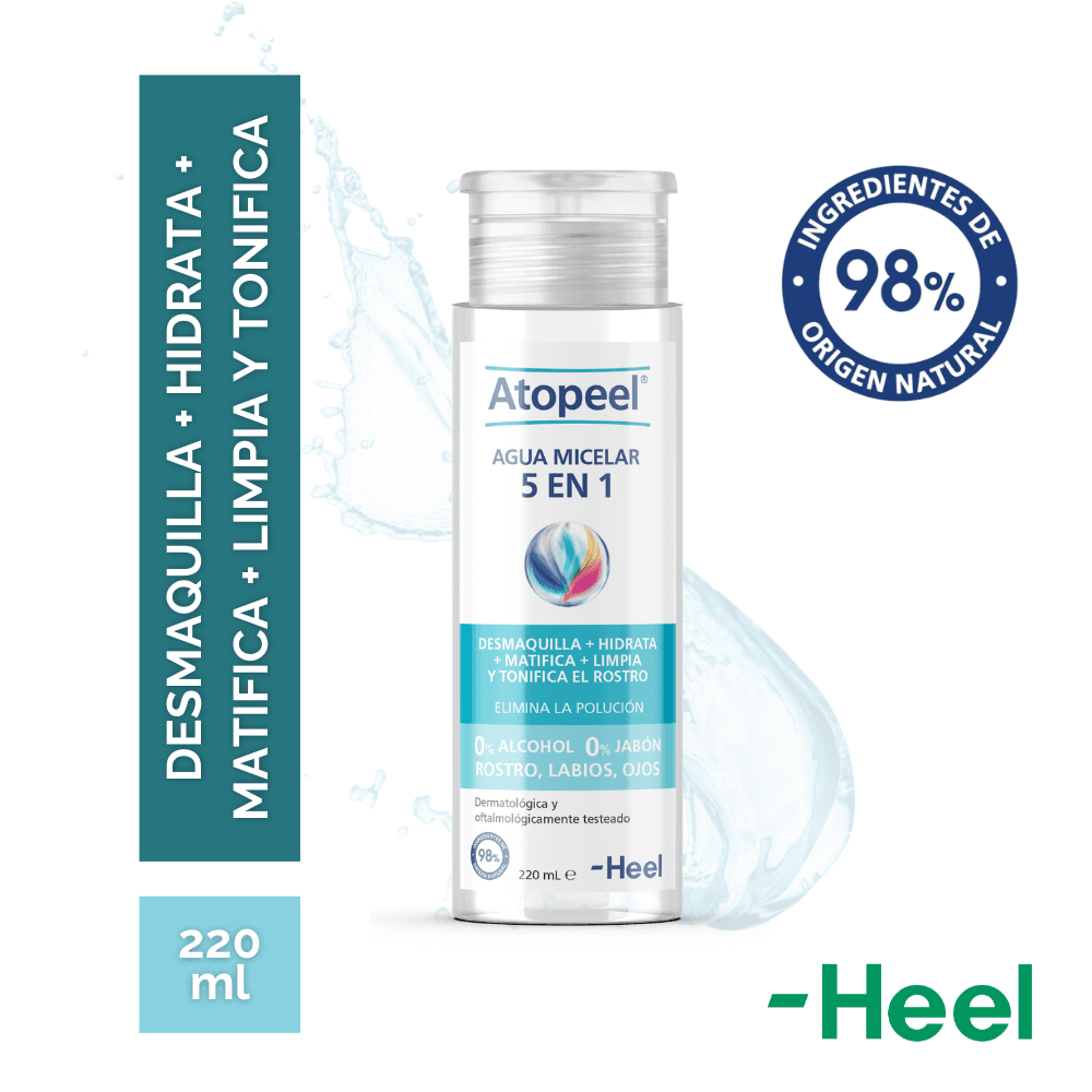ATOPEEL AGUA MICELAR 5 EN 1 X 220 ML FRASCO X 200 ML (NATRAGEM 140
TREHALOSE 100)
