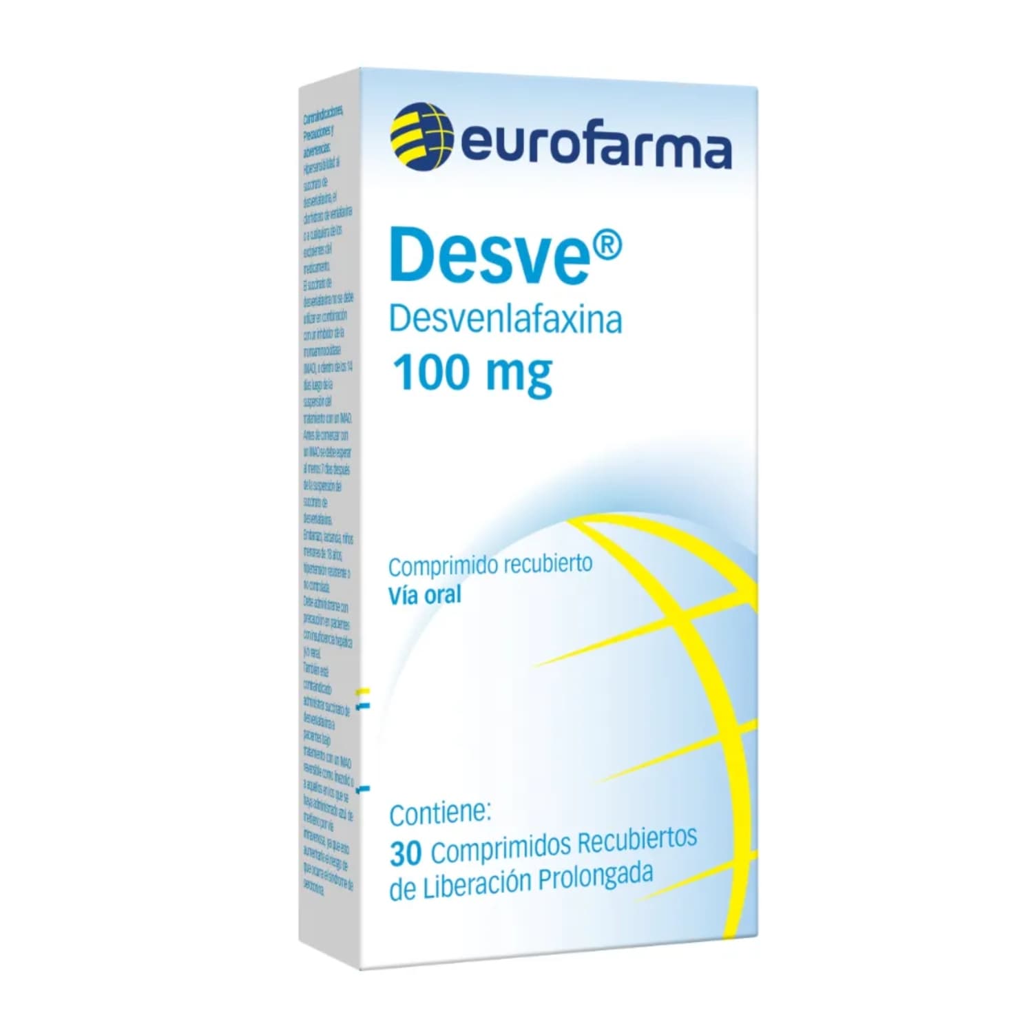 DESVE 100MG CJA X 30TAB CAJA X 30 TAB (DESVENLAFAXINA?100MG)