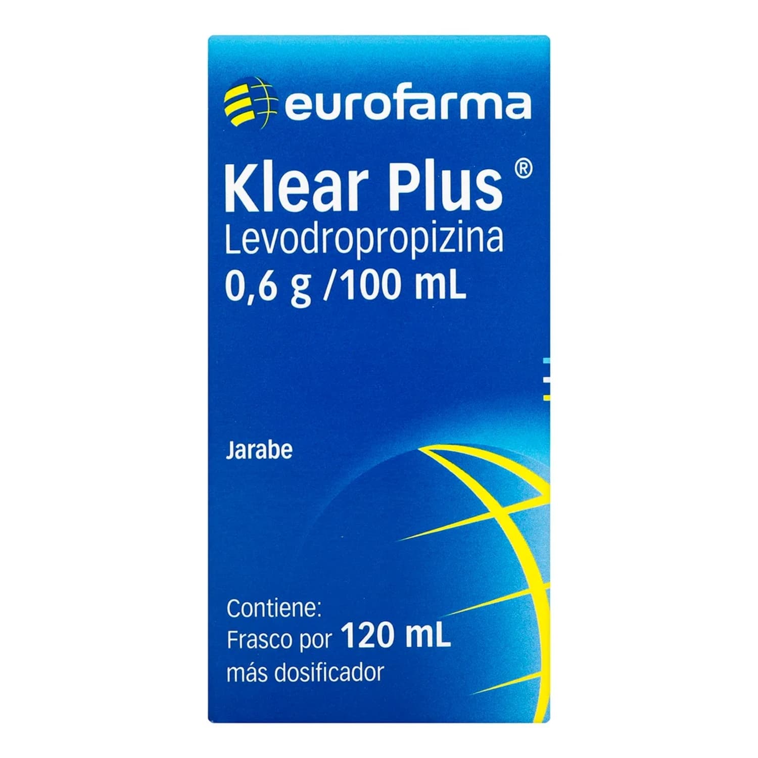 KLEAR PLUS JBE 120 ML CAJA FRASCO X 20ML (LEVODROPROPIZINA 600MG)
