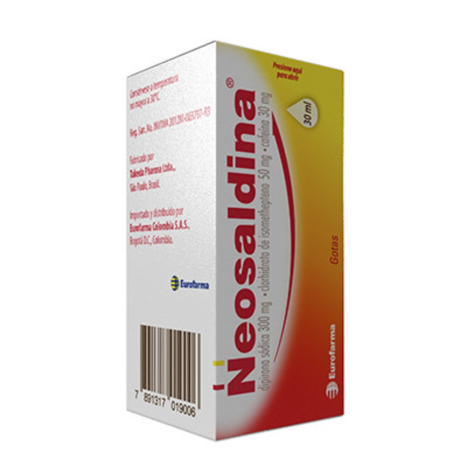 NEOSALDINA GOTAS CJA CON FCOX 30 ML CAJA FRASCO X30ML