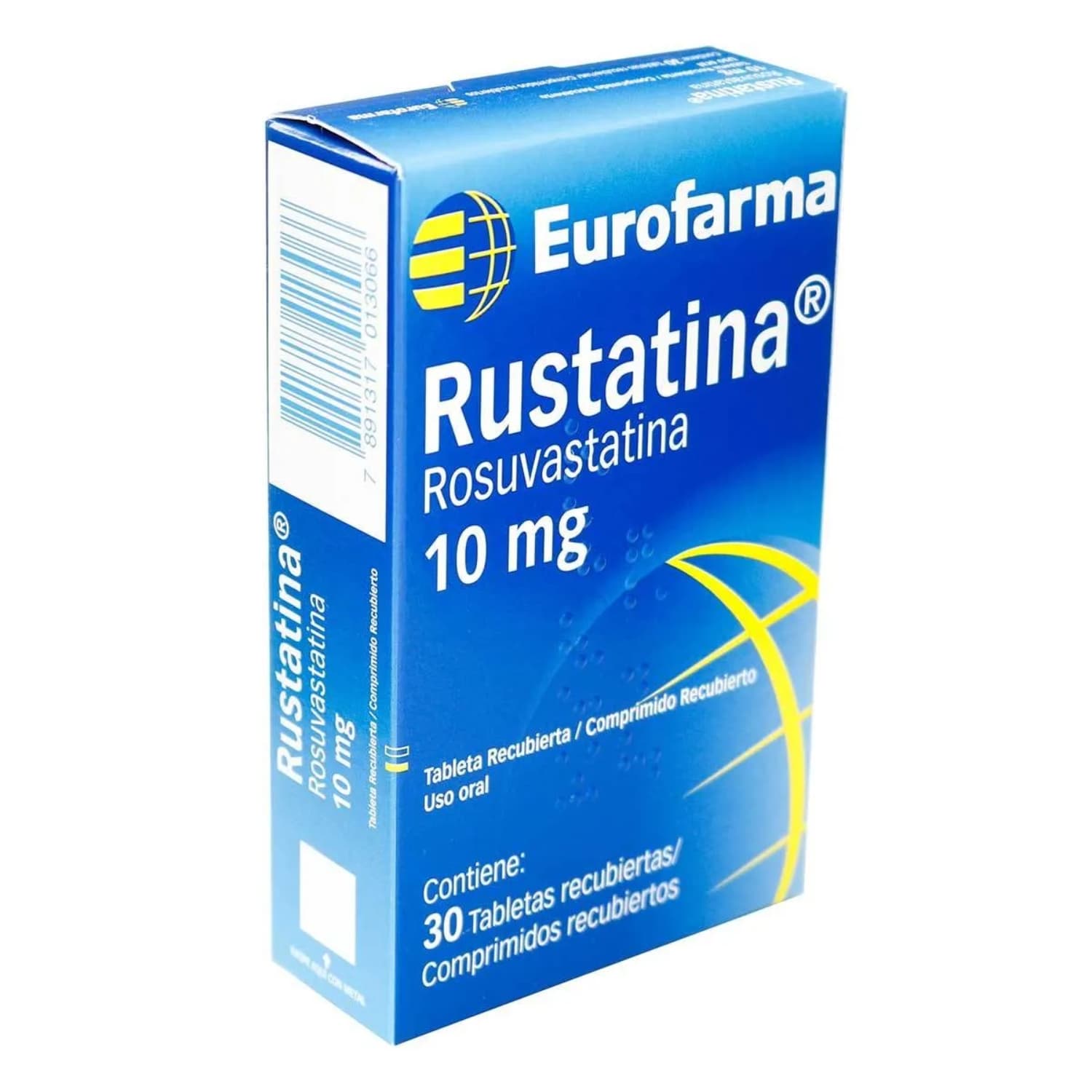 RUSTATINA 10MG CJA X 30TAB CAJA X 30 TABLETAS (ROSUVASTATINA CALCICA 10MG)